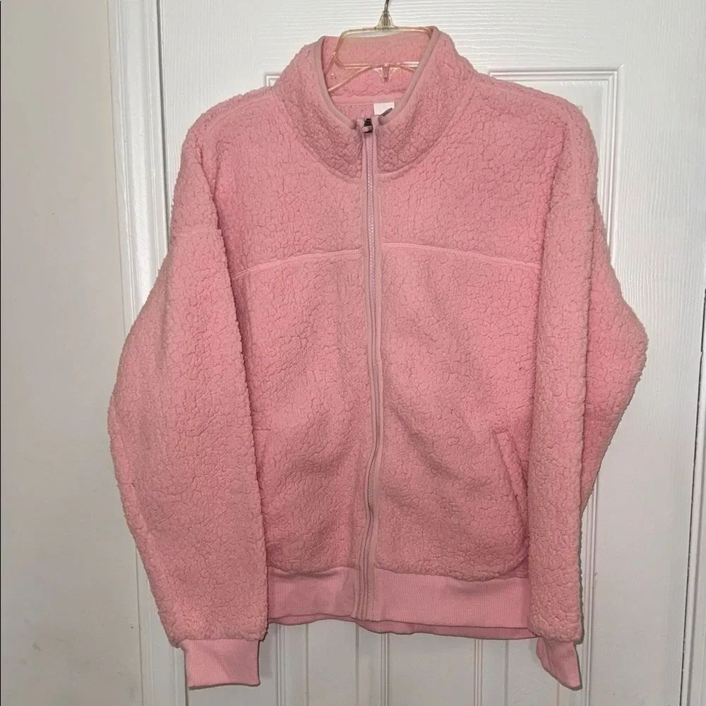 Xersion Pink Teddy Jacket